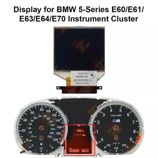 LCD Display For BMW E60 E61 E63 E64 E70 Instrument Cluster Dashboard Repairment 355061AE