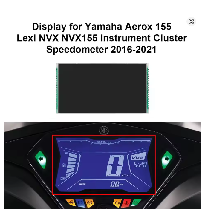 Motorcycle Meter Display For Yamaha Nuovo Aerox 155 Lexi NVX 155 NVX155 2016 2017 2018 19 2020 2021 Speedometer Instrument LCD Screen